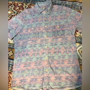 FAHERTY Patterned Short Sleeve Shirt